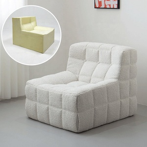 Splendido Divano Sagomato in Tessuto Corduroy Arancione Estremamente Confortevole per Soggiorno, Hotel, Villa o Appartamento - Product Image 2