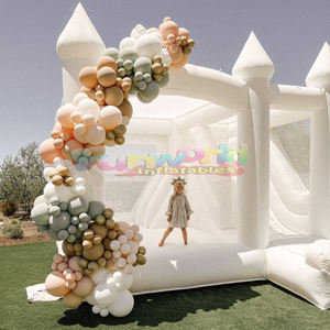 Château gonflable blanc en plein air pour enfants commerciaux château gonflable combo <span class=keywords><strong>maison</strong></span> <span class=keywords><strong>de</strong></span> rebond château <span class=keywords><strong>de</strong></span> videur <span class=keywords><strong>de</strong></span> cavalier <span class=keywords><strong>de</strong></span> mariage avec toboggan <span class=keywords><strong>adulte</strong></span> - Product Image 2