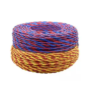 2*1.5 300/300V Rvs Twisted Pair Rubber Insulation Copper Electric Cable For Civil Engineering