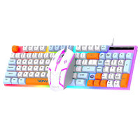 Clavier de jeu filaire VON280, RVB Chroma, programmation de macros, anti-ghosting, compatible avec PC, PS5, PS4, sensation mécanique
