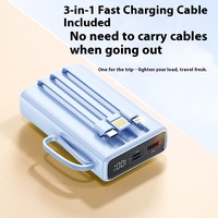 Câble de charge sans fil haute capacité 20000mAh avec affichage numérique, alimentation portable magnétique 22.5W, prise Type-C