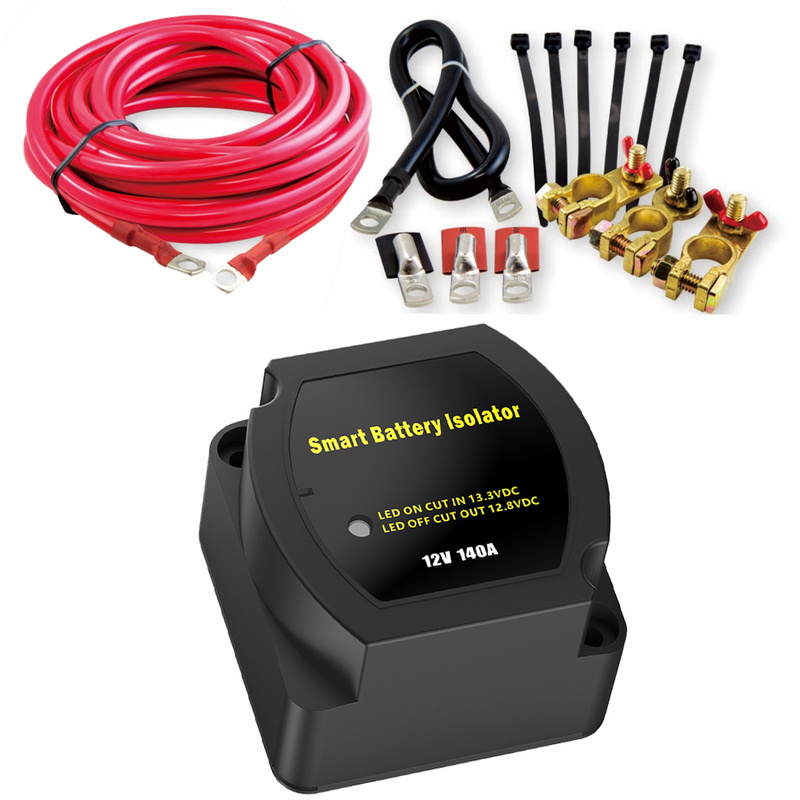 12V 140A Smart Battery Isolator Charger