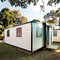 Tragbares 20ft 10ft Erweiterbares Container-Tiny-House mit Doppelflügeln, Vorgefertigtes Büro für Garten und Hinterhof
