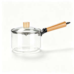 <span class=keywords><strong>Casserole</strong></span> en verre borosilicate avec poignée en <span class=keywords><strong>bois</strong></span> et couvercle en verre, résistante à la chaleur, <span class=keywords><strong>pour</strong></span> cuisson au <span class=keywords><strong>feu</strong></span> ouvert, idéale <span class=keywords><strong>pour</strong></span> le lait et les soupes, <span class=keywords><strong>pour</strong></span> la cuisine domestique - Product Image 6