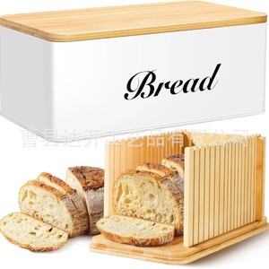 Bamboo <b>Bread</b> Slicer Wooden Toast Cutter Storage Tray Multifunction Kitchen Tool For <b>Bread</b> Lovers - Product Image 3