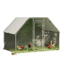 Cage à poulets d'extérieur 3x12x2 m en acier galvanisé à chaud, type A, nouvelle cage pour élevage de poulets