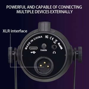 Microphone dynamique à condensateur USB filaire professionnel pour <span class=keywords><strong>studio</strong></span>, streaming en direct, enregistrement de podcasts, jeux - Product Image 5