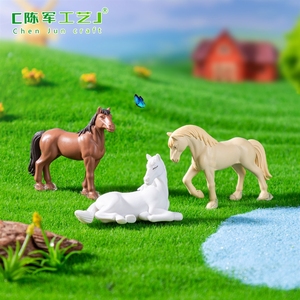 <span class=keywords><strong>Chevaux</strong></span> de simulation pour micro-paysages, petites figurines de <span class=keywords><strong>chevaux</strong></span>, décorations de jardin DIY, accessoires suspendus, miniatures - Product Image 2