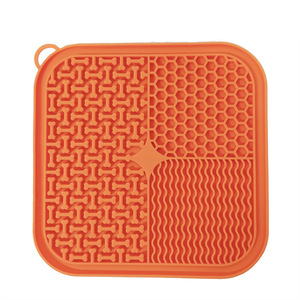 Silicone Lick Mat for Dogs and <b>Cats</b> Licking Pads Pet Slower <b>Feeder</b> Anxiety Relief Bathing Grooming Training Calming Mat - Product Image 4