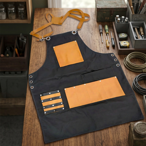 Cape de barbier en cuir de vache véritable imperméable de haute qualité avec logo personnalisé, écologique, lavable, pour usage en salon - Product Image 4