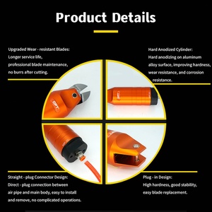 Pneumatic Scissors MP-30 Air Nipper Wire Cutter Metal Shears Stainless Steel Hose Clamp <b>Tools</b> for <b>Cutting</b> Plastics and Metals - Product Image 6