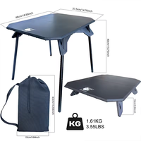 Table pliante compacte et durable ultralégère et stable de nouvelle conception
