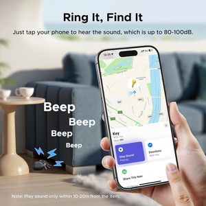 Traceur GPS intelligent UGREEN et localisateur pour la recherche de clés et l'étiquetage d'objets, autonomie de la batterie jusqu'à 2 ans pour <span class=keywords><strong>iPhone</strong></span> et pour Apple Find My - Product Image 4