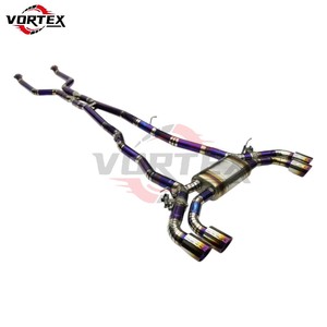 Escape Catback VORTEX Grado 5 Ti Valvetronic para BMW M5 G90 4.4T S63 V8 2024+ Puntas Quemadas Arcoíris Tubo en X - Product Image 2