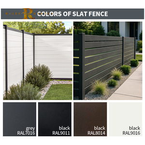 Cercas <span class=keywords><strong>de</strong></span> Aluminio Europeas Horizontales con Lamas para Jardín, Decoración Exterior <span class=keywords><strong>de</strong></span> Casa, Seguridad, Balcón, Villa, Pérgola, Paneles <span class=keywords><strong>de</strong></span> Cercado - Product Image 2