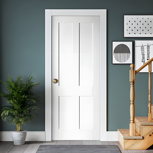 Porta Interna Chantadoor Classica Americana Minimalista Stile Shaker in Legno Massello Composito con Isolamento Acustico per Hotel - Product Image 5