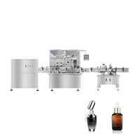 Machine de remplissage automatique de savon liquide de 30ml pour bouteilles en verre Petit moteur électrique PLC pour lait huile produits chimiques boissons alimentaires