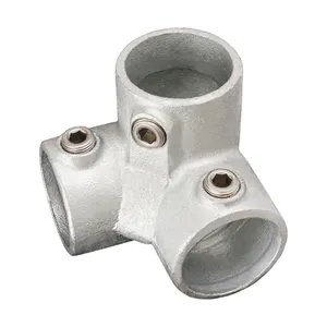 33.7mm Galvanised Scaffold Tube Clamp Fence Fitting Clamp Tee 90 degree 3 way pipe connector