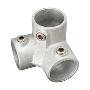 Abrazadera de tubo de andamio galvanizado Abrazadera de ajuste de valla Conector de tubería de 3 vías de <span class=keywords><strong>90</strong></span> grados - Product Image 1