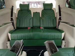 เตียงโซฟาหนัง VIP ปรับได้ที่นั่งในรถ <span class=keywords><strong>Volkswagen</strong></span> Multivan <span class=keywords><strong>Caravelle</strong></span> ใช้ได้กับสปรินเตอร์รถตู้วีโต - Product Image 3