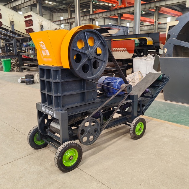 High-Efficiency Diesel/Electric Jaw Crusher for Small-Scale Gold Ore Mining 3-50t/h Capacity Mn13Cr2 Wear-Resistant Jaw