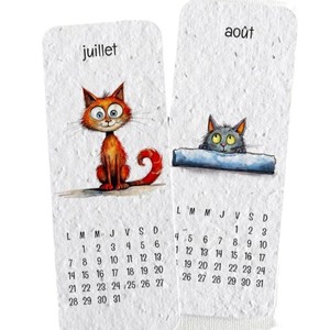 Marcador de Libros Creativo con Forma de <span class=keywords><strong>Semilla</strong></span>, Calendario Ecológico de Papel, Marcador de Tiempo Artístico, Adorno de Escritorio - Product Image 4