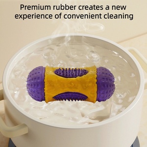 צעצוע לעיסה לכלבים עם מזון נסתר, לניקוי שיניים, משחק פאזל אינטראקטיבי לכלבים אגרסיביים - Product Image 6