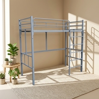 Lit superposé en acier à double étage de style moderne pour l'école, l'appartement, la chambre à coucher
