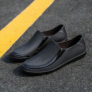 Bottes de pluie basses pour hommes, imperméables, antidérapantes, toutes saisons, à semelle souple, résistantes à l'usure, pour usage quotidien ou professionnel (chef) - Product Image 1