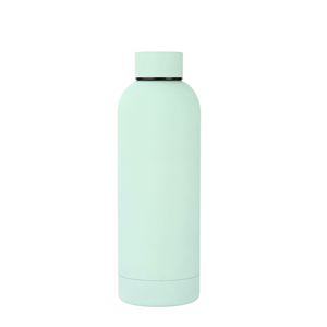 Nouvelle conception, logo personnalisé unique, bouteille d'eau isotherme en acier inoxydable à double paroi de 500 ml, poignée en cuir, maintien thermique de 6 à 12 heures - Product Image 3