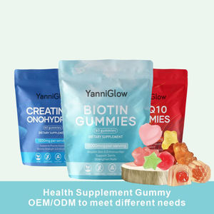 YanniGlow OEM ODM Suplemen <span class=keywords><strong>Biotin</strong></span> Permen Kolagen <span class=keywords><strong>Biotin</strong></span> Gummies untuk Dewasa Perawatan Kesehatan Rambut Penguat Kuku - Product Image 6