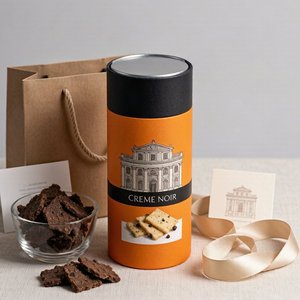 Empaque de Tubo de Papel Redondo Personalizado de Alta Calidad para Caja de Regalo de Chocolate y Galletas, Logotipo Personalizado, Directo de Fábrica - Product Image 2