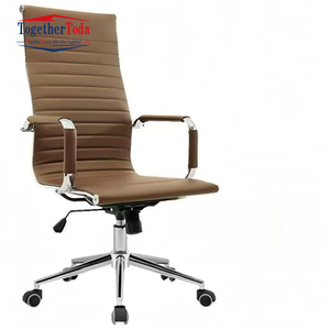Sillas Ejecutivas de Oficina con Respaldo Alto, Ajustables, Giratorias, Ergonómicas, de Cuero Negro para Oficina - Product Image 5