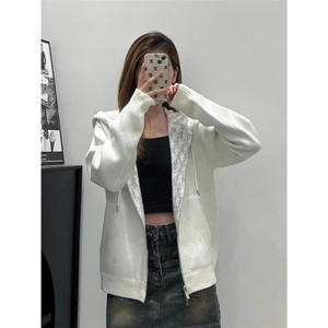 Giacca con Cappuccio in Spandex a Doppia <span class=keywords><strong>Cerniera</strong></span>, <span class=keywords><strong>Cardigan</strong></span> Lavorato a Maglia, Moda Autunno 2025 per Uomo e Donna - Product Image 2