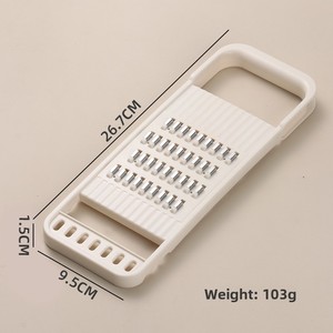 Râpe en plastique multifonctionnelle avec trancheuse facile à utiliser pour la cuisine domestique, idéale pour râper les pommes de terre, les carottes et les fruits - Product Image 1