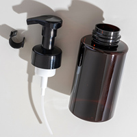 Bouteille en mousse plastique de grande capacité, forme cylindrique, bouteille en PET pour emballage de soins personnels, 300 ml, 500 ml
