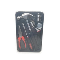 16 pièces ensemble d'outils ménagers pince marteau clé tournevis boîte ensemble cadeau outil