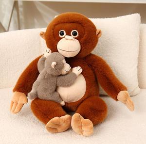 Creativo Peluche de Gorila Mamá y Bebé Mono de 60 cm con Brazos Largos y Relleno de Algodón PP - Product Image 6