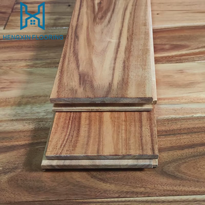 Suelo de <span class=keywords><strong>Madera</strong></span> Maciza de Acacia de 18 mm de Espesor, <span class=keywords><strong>Madera</strong></span> Dura para Interiores con Diseño Tradicional Liso, <span class=keywords><strong>Color</strong></span> Chino para Sala de Estar - Product Image 3