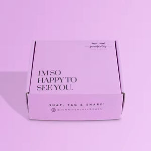 <span class=keywords><strong>Caja</strong></span> <span class=keywords><strong>de</strong></span> Embalaje Corrugada Rosa Personalizada <span class=keywords><strong>con</strong></span> Logotipo y <span class=keywords><strong>Mensaje</strong></span> Dulce, <span class=keywords><strong>Caja</strong></span> <span class=keywords><strong>de</strong></span> Regalo para Calcetines <span class=keywords><strong>con</strong></span> Recubrimiento UV y Diseño en Relieve - Product Image 1