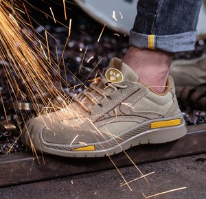 Jiankun รองเท้าเซฟตี้หุ้มฉนวนกัน6KV ของผู้ชายรองเท้าบูทเหล็กกันลื่นสำหรับทำงานแฟชั่นคุณภาพสูง - Product Image 4