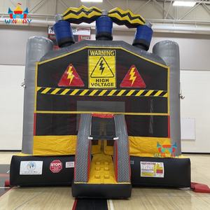 Inflable Combinado de Alto Voltaje con Tobogán, Alquiler para Fiestas de Caballeros Brillantes, WINWAYTOYS, PVC, 5x4m, Capacidad para 5-10 Personas - Product Image 6