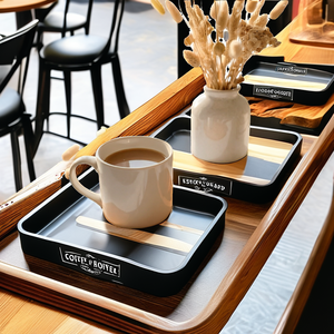 Juego de Bandejas de Madera de Haya Ecológicas al por Mayor, Bandeja para Servir con Logotipo Personalizado, Tabla para Café, Té y Galletas, Tabla para Desayuno Personalizada - Product Image 2