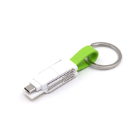 Câble de charge magnétique USB 4-en-1 portable avec logo, mini porte-clés, pour cadeaux promotionnels (vente en gros)