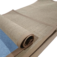 Tapis en sisal naturel antidérapant, revêtement de sol mural, ignifuge, tapis en jute tissé pour la maison, le salon, l'hôtel, le bureau, la tente