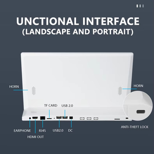 Pantalla táctil capacitiva vertical de 14 pulgadas, cuatro núcleos, escritorio, negocios, forma de L, POS, Android 11, Tablet PC, pedidos de restaurante - Product Image 4