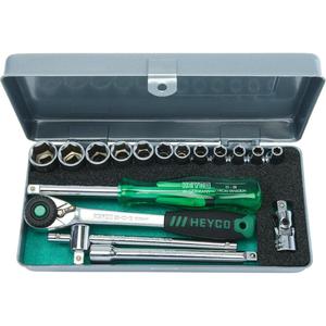 ชุดซ็อกเก็ต27-3010-M Heyco, 1/4 ", 17ชิ้น - Product Image 1