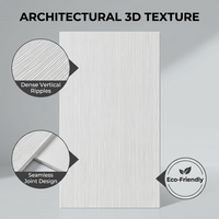 Mur de fond de réception de bureau personnalisé, rénovation murale résidentielle, résistant à l'usure, facile à nettoyer, panneau mural 3D en MDF à ondulations