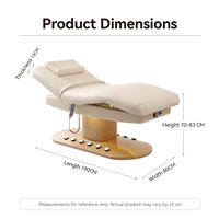 Table de soin esthétique électrique minimaliste SHILU pour studio d'esthétique et spa