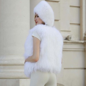 เสื้อกั๊กขนแกะแบบหนาเสื้อโค้ทขนแกะมองโกเลีย - Product Image 3